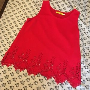 Red patter shirt